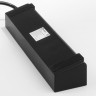 Розеточный блок 4-х местный + 3 USB черный/шампань рифленый W6514944 Werkel