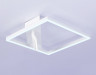 Настенно-потолочный светодиодный светильник с пультом Ambrella lightFL51463/1+1 WH белый 70W 3000K-6400K+4200K 500*500*110 (ПДУ РАДИО 2.4G)