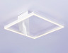 Настенно-потолочный светодиодный светильник с пультом Ambrella lightFL51463/1+1 WH белый 70W 3000K-6400K+4200K 500*500*110 (ПДУ РАДИО 2.4G)