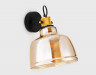 Настенный светильник  Ambrella light TR3521 SB/TI бронза/янтарь E27 max 40W 220*280*320
