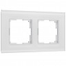 Рамка на 2 поста Senso (белый, стекло soft-touch) Werkel W0023101