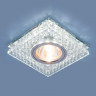 Встраиваемый светильник Elektrostandard 8391 MR16 CL/SL прозрачный/серебро Annuli