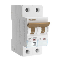 Автоматический выключатель 2P 32 A C 4,5 кА W902P324 Werkel
